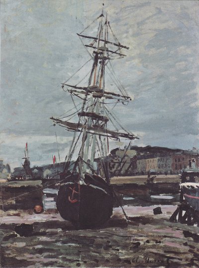 Stranded Boat in Fécamp by Claude Monet